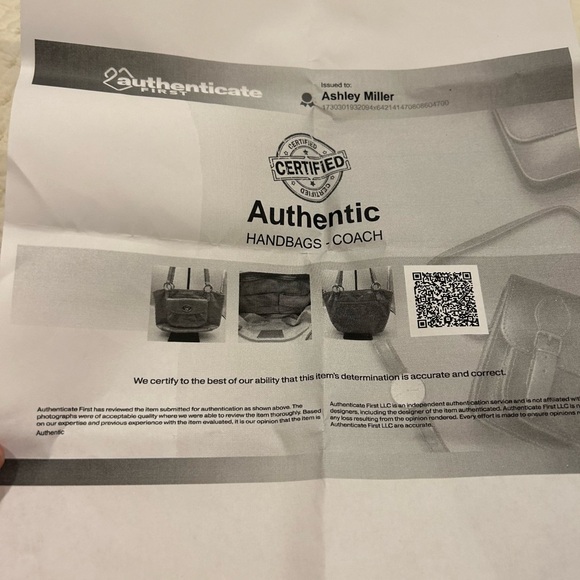 This Coach signature embossed Leah patent leather tote shoulder bag enamel green - Picture 8 of 8